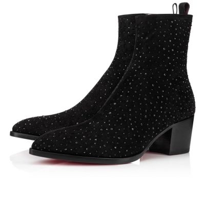 Botas William Zip Christian Louboutin Hombre - Negros - 1210465BK01